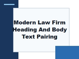 Modern Law Firm Heading and Body Font Pairings for a Professional Look
